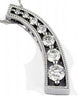 .50CT DIAMOND 14KT WHITE GOLD ROUND JOURNEY CHANNEL GRADUATING FLOATING PENDANT