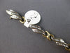 LONG 1.02CT DIAMOND 14KT 2 TONE GOLD BAGUETTE MULTI LEAF X LOVE TENNIS BRACELET