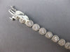 WIDE & LONG 1.26CT DIAMOND 14KT WHITE GOLD CLASSIC MULTI FLOWER TENNIS BRACELET