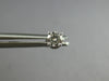 ESTATE .33CT DIAMOND 14KT WHITE GOLD 3D CLASSIC ROUND FOUR PRONG STUD EARRINGS