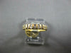ESTATE .45CT DIAMOND 14K YELLOW GOLD 3D TWO ROW CLASSIC CHANNEL ANNIVERSARY RING