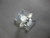 1.60CT CUBIC ZIRCONIA 14K WHITE GOLD PEAR SHAPE & BAGUETTE ENGAGEMENT RING 27580