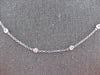 ESTATE .50CT DIAMOND BY THE YARD 14KT WHITE GOLD 3D CLASSIC FUN LOVE NECKLACE