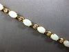 4.6CT DIAMOND & AAA OPAL 14KT YELLOW GOLD OVAL & ROUND ETERNITY BRACELET 28192