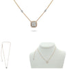 .41CT DIAMOND 14KT ROSE & WHITE GOLD ROUND BY THE YARD ADJUSTABLE LOVE NECKLACE