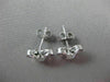 ANTIQUE .16CT DIAMOND BUTTERFLY 3D 18KT WHITE GOLD EARRINGS ELEGANT!! #9672