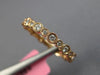 .26CT DIAMOND 18K ROSE GOLD 3D ROUND 2MM FILIGREE SEMI ETERNITY ANNIVERSARY RING