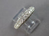 ESTATE .55CT DIAMOND 14KT WHITE GOLD 3D SEMI ETERNITY ANNIVERSARY RING #27560