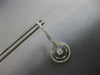 ESTATE 1.02CT DIAMOND 14KT WHITE GOLD 3D ROUND CHANDELIER FUN HANGING EARRINGS
