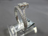 ESTATE .46CT DIAMOND 18KT WHITE GOLD CLASSIC ROUND & BAGUETTE SQUARE CROWN RING
