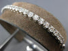 2.0CT DIAMOND 14KT WHITE GOLD 3D ROUND SEMI ETERNITY ADJUSTABLE TENNIS BRACELET