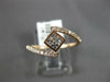 .32CT DIAMOND 14KT ROSE GOLD ROUND & PRINCESS INVISIBLE SQUARE CRISS CROSS RING