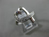 ESTATE TIFFANY & CO .20CT DIAMOND 18KT WHITE GOLD 3D LOVING HEART RING #24919