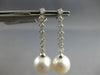 .42CT DIAMOND & AAA SOUTH SEA PEARL 18KT WHITE GOLD 3D JOURNEY HANGING EARRINGS