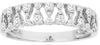 .43CT DIAMOND 14K WHITE GOLD 3D ROUND PEAR SHAPE DESIGN WEDDING ANNIVERSARY RING