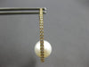 LARGE .55CT DIAMOND & AAA SOUTH SEA PEARL 18KT YELLOW GOLD HOOP HANGING EARRINGS