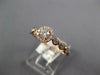 .53CT DIAMOND 14KT ROSE GOLD SOLITAIRE HALO FLOWER FRIENDSHIP PROMISE LOVE RING