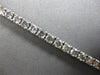 7.34CT SALT & PEPPER DIAMOND 14KT WHITE GOLD 3D ROUND ETERNITY TENNIS BRACELET