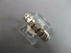 ESTATE .85CT DIAMOND 14K WHITE GOLD 3D CLASSIC ROUND & BAGUETTE ANNIVERSARY RING