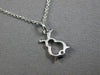 ESTATE .07CT DIAMOND 14KT WHITE GOLD 3D LITTLE SNOWMAN FUN FLOATING PENDANT