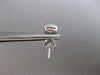 .27CT DIAMOND 14KT WHITE GOLD 3D ROUND & BAGUETTE CLUSTER FILIGREE STUD EARRINGS