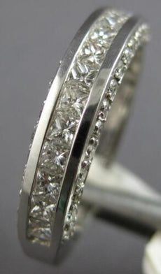 .90CT DIAMOND 14KT WHITE GOLD CLASSIC ROUND & PRINCESS WEDDING ANNIVERSARY RING