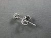 ESTATE .20CT DIAMOND 14KT WHITE GOLD 3D CLASSIC ROUND FOUR PRONG STUD EARRINGS