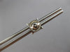 .55CT DIAMOND 14KT WHITE GOLD PRINCESS ROUND & BAGUETTE SCREWBACK STUD EARRINGS