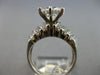 LARGE 3.50CT CUBIC ZIRCONIA 14KT WHITE GOLD 3D CLASSIC V SHAPE ENGAGEMENT RING