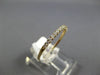 ESTATE .19CT DIAMOND 14KT YELLOW GOLD 3D CLASSIC 1.5MM SEMI ETERNITY LOVE RING