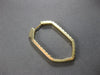 ESTATE LARGE 1.95CT DIAMOND 14KT YELLOW GOLD INSIDE OUT HEXAGON HOOP HANGING EARRINGS