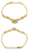 .20CT DIAMOND & AAA SAPPHIRE 14KT YELLOW GOLD MULTI SQUARE BY THE YARD BRACELET