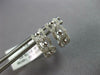 .30CT DIAMOND 14K WHITE GOLD 3D ROUND INFINITY LOVE KNOT HUGGIE HANGING EARRINGS