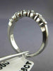 ESTATE 1.08CT DIAMOND PLATINUM CLASSIC 5 STONE CHANNEL ANNIVERSARY RING #19288