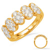ESTATE 1.01CT DIAMOND 14KT YELLOW GOLD CLUSTER OVAL FILIGREE MILGRAIN FUN RING