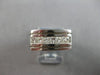 LARGE .70CT DIAMOND 14KT WHITE GOLD PRINCESS CHANNEL INVISIBLE MENS RING #27684