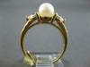 1CT CUBIC ZIRCONIA & AAA SOUTH SEA PEARL 14KT YELLOW GOLD DOUBLE HEART LOVE RING