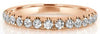 .52CT DIAMOND 18KT ROSE GOLD 3D ROUND 3MM SEMI ETERNITY WEDDING ANNIVERSARY RING