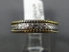 ANTIQUE 14KT TWO TONE GOLD 3D FILIGREE HANDCRAFTED WEDDING ANNIVERSARY RING 1058