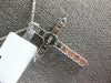 ESTATE .60CT DIAMOND 14KT WHITE GOLD 3D CLASSIC CROSS FLOATING PENDANT