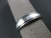 ESTATE .10CT DIAMOND 14K WHITE GOLD SOLITAIRE MENS WEDDING ENGAGEMENT RING #1283