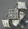 .75CT DIAMOND 14KT WHITE GOLD PRINCESS 3D PAST PRESENT FUTURE ANNIVERSARY RING