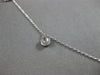 ESTATE .58CT DIAMOND 18KT WHITE GOLD 3D MULTI FLOWER BY THE YARD LOVE NECKLACE