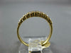 ESTATE .45CT DIAMOND 14K YELLOW GOLD 3D TWO ROW CLASSIC CHANNEL ANNIVERSARY RING