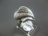ESTATE LARGE 1.45CT DIAMOND 18KT WHITE GOLD 3D ROUND & BAGUETTE HEART SHAPE RING