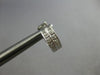 ESTATE .20CT DIAMOND 14KT WHITE GOLD 3D CLASSIC 2 ROW FILIGREE HUGGIE EARRINGS