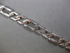 ESTATE LONG 14KT WHITE GOLD 3D CLASSIC SOLID HEXAGON MENS BRACELET