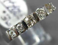 .36CT DIAMOND 14KT WHITE GOLD 3MM ROUND 7 STONE CHANNEL WEDDING ANNIVERSARY RING