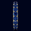 3.60CT AAA SAPPHIRE 14KT YELLOW GOLD CLASSIC SHARED PRONG ETERNITY FUN LOVE RING