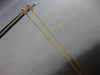 ESTATE .14CT DIAMOND 18KT YELLOW GOLD 3D GEOMETRICAL BAR FUN HANGING EARRINGS